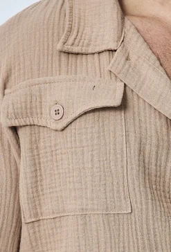 Ensemble chemise et short casual gaze de