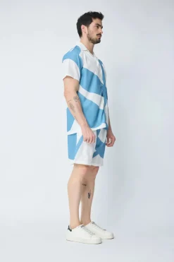 Ensemble chemise et short à motif