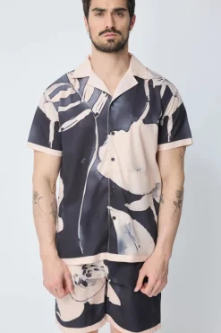 Ensemble chemise et short à motif