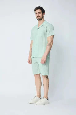 Ensemble chemise et short uni
