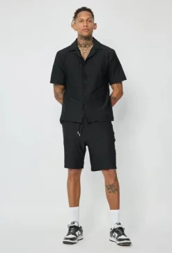 Ensemble chemise et short unis