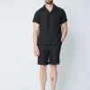 Ensemble chemise manches courtes short