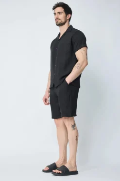 Ensemble chemise manches courtes short