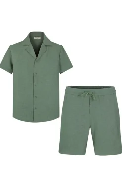 Ensemble chemise manches courtes short