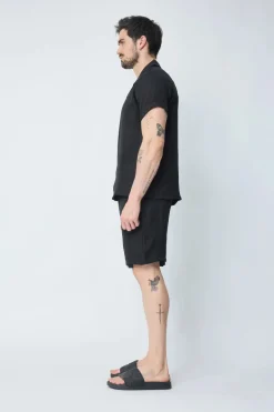 Ensemble chemise manches courtes short