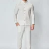 Ensemble chemise pantalon uni fin