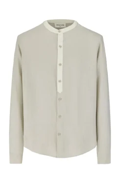 Ensemble chemise pantalon bicolore décontractée
