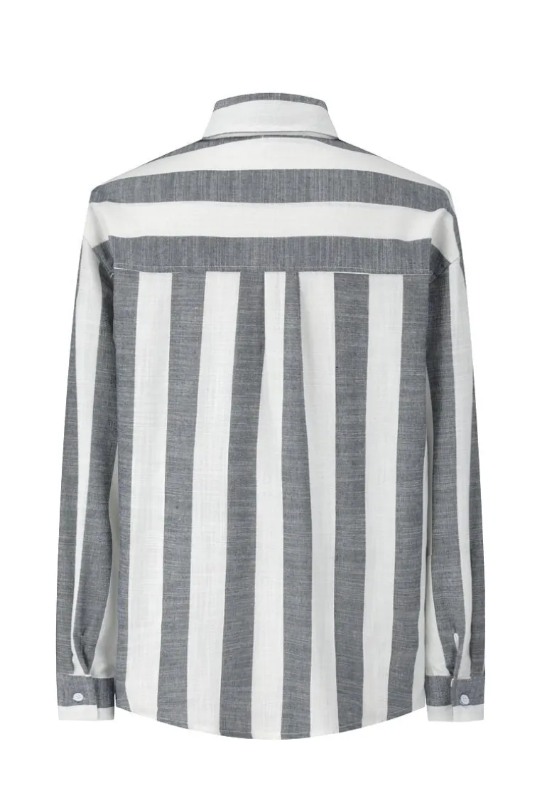 Ensemble chemise pantalon à rayures