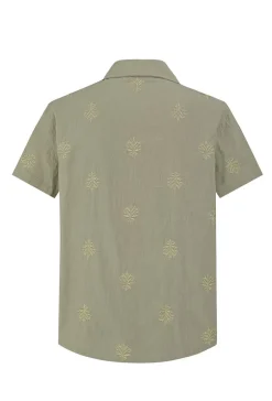 Ensemble chemise pantalon décontractée à motifs