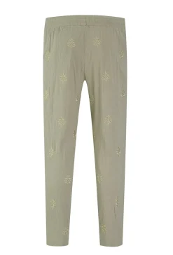 Ensemble chemise pantalon décontractée à motifs