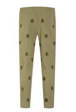Ensemble chemise pantalon décontractée à motifs