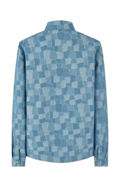 Ensemble chemise pantalon assorti avec un motif de carrés