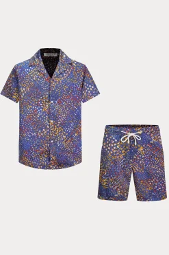 Ensemble chemise short à motifs