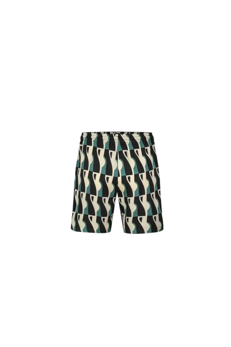 Ensemble chemise short à motifs abstrait