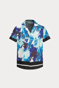 Ensemble chemise short à motifs