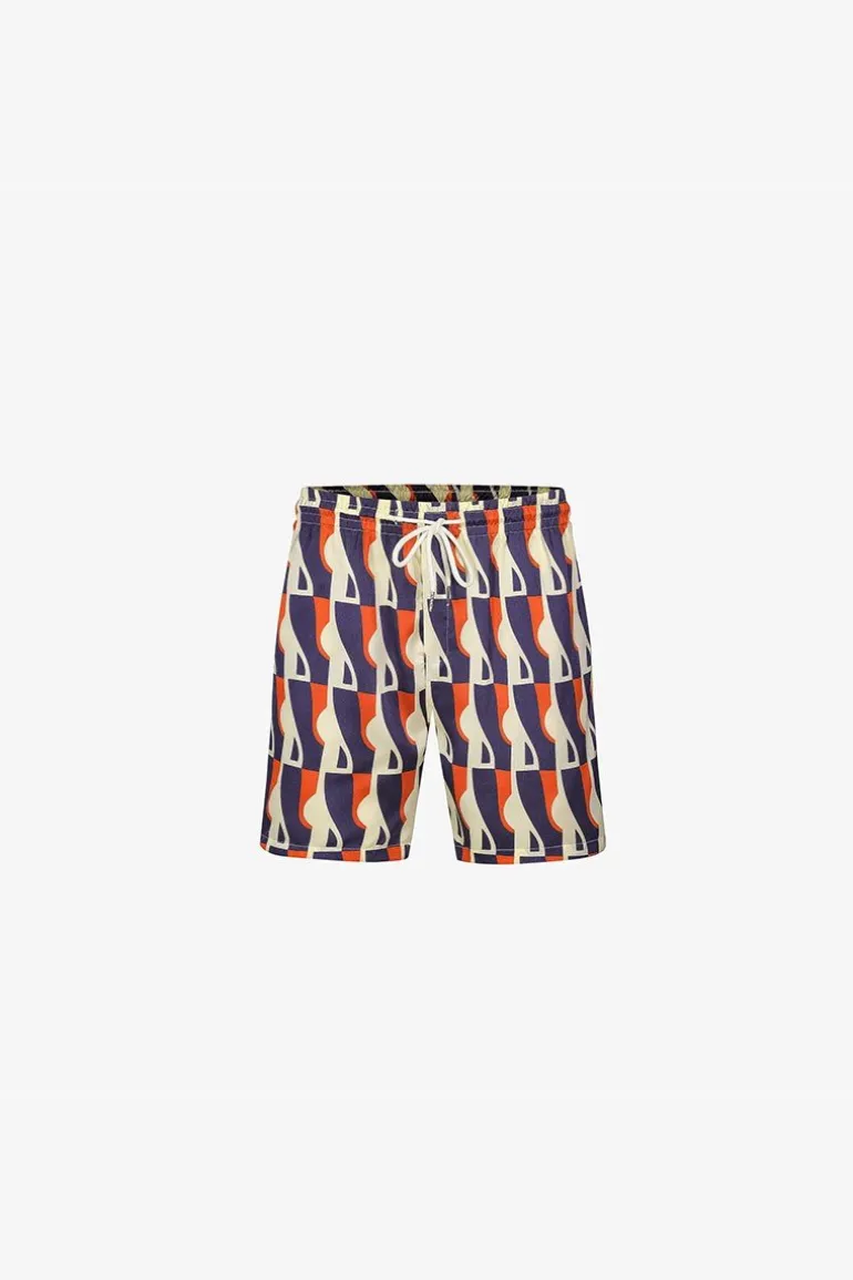 Ensemble chemise short à motifs abstrait