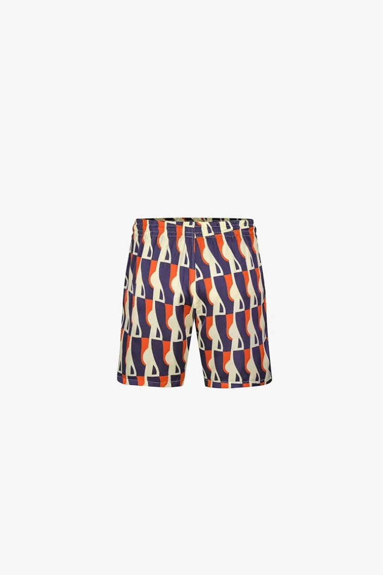 Ensemble chemise short à motifs abstrait