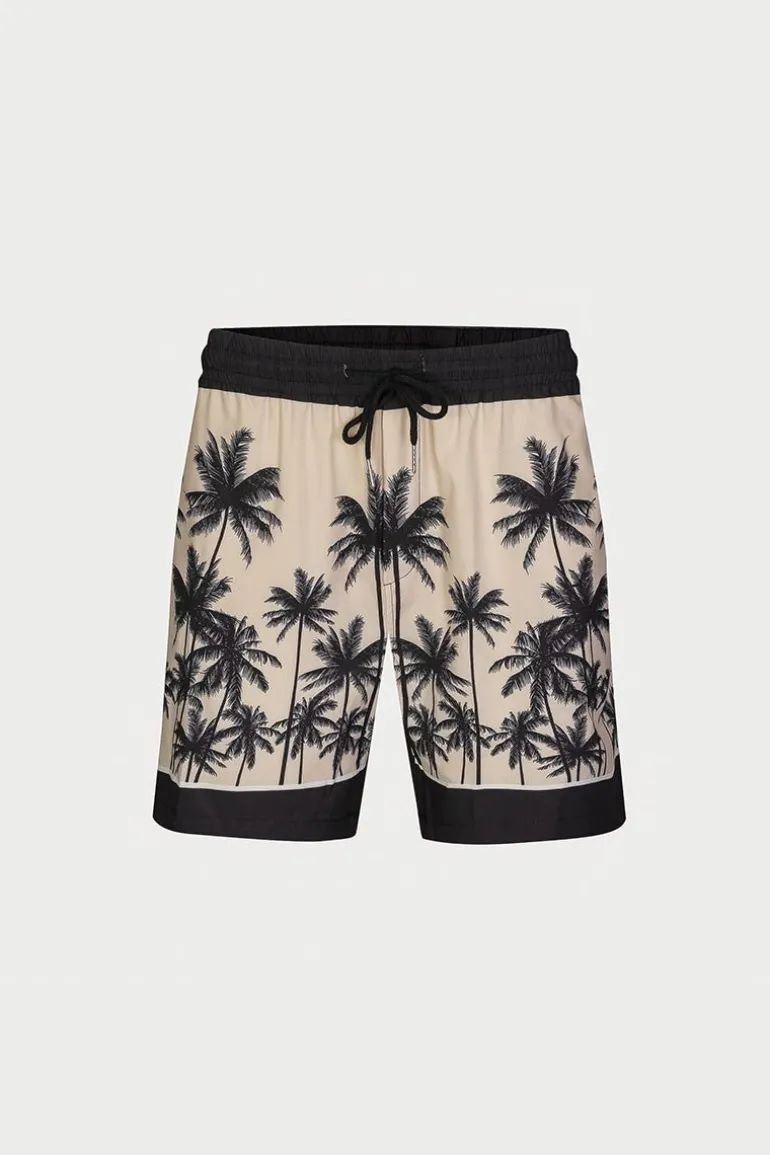 Ensemble chemise short à motifs palmier