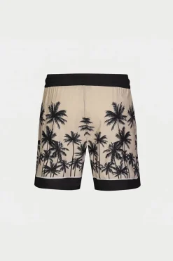 Ensemble chemise short à motifs palmier