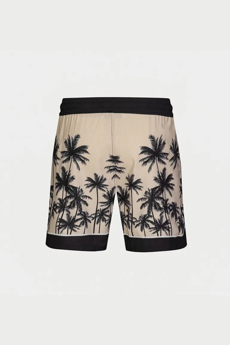 Ensemble chemise short à motifs palmier