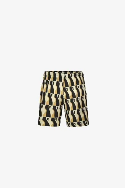 Ensemble chemise short à motifs abstrait