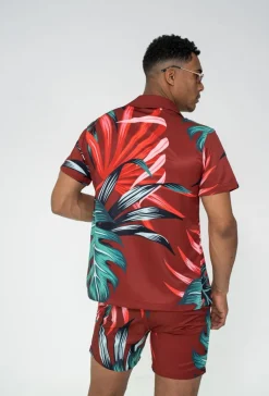 Ensemble chemise short à motifs