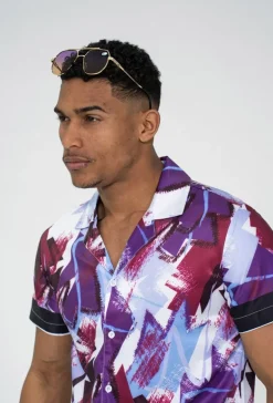 Ensemble chemise short à motifs