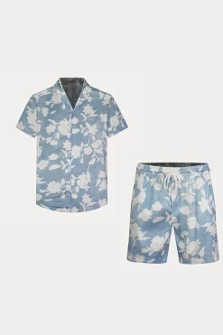 Ensemble chemise short à motifs