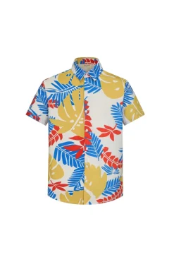 Ensemble chemise short à motifs fleuri