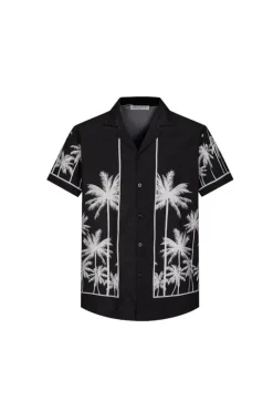Ensemble chemise short à motifs palmier