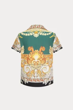 Ensemble chemise short à motifs baroque