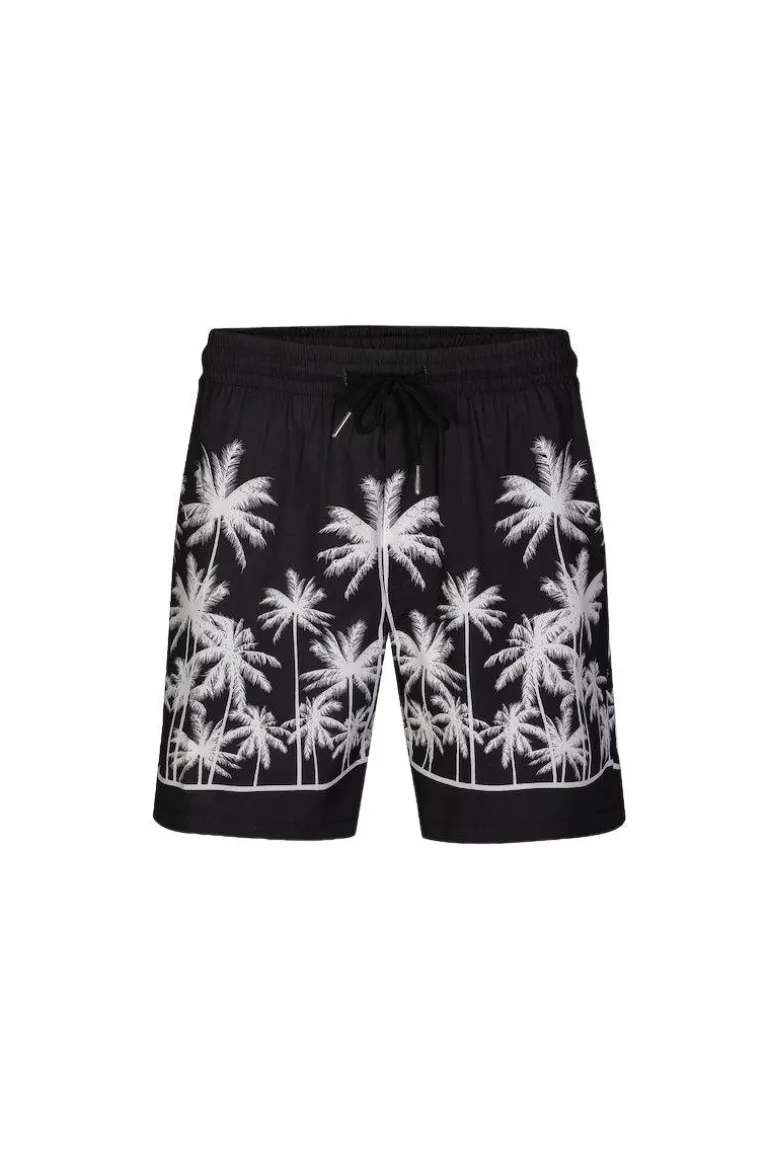 Ensemble chemise short à motifs palmier
