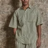 Ensemble chemise short à rayure
