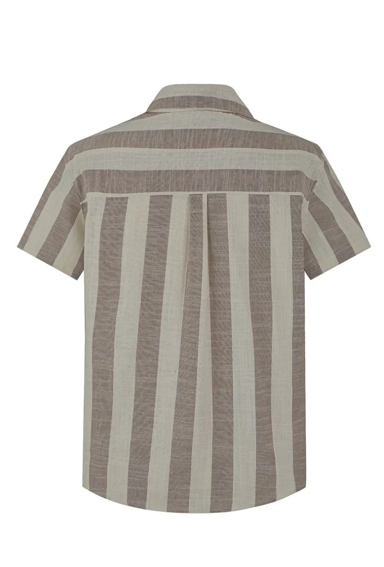 Ensemble chemise short à rayure