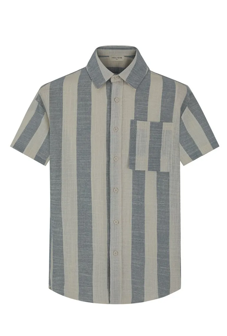 Ensemble chemise short à rayure