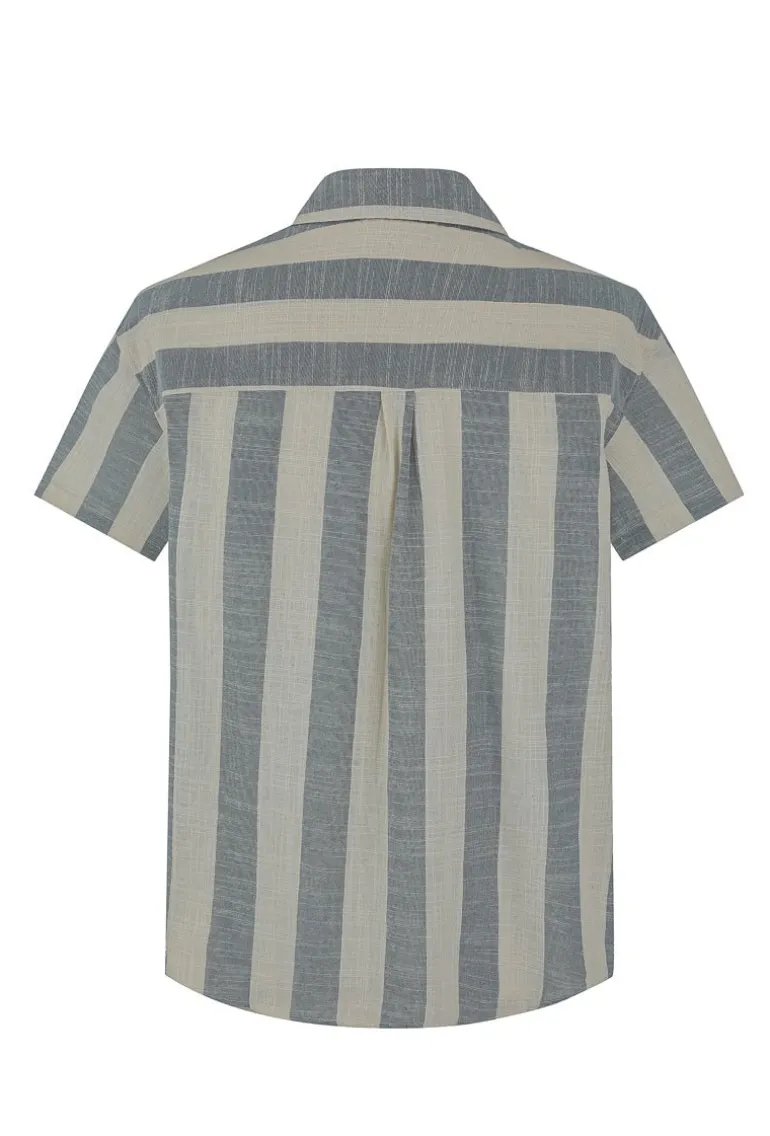 Ensemble chemise short à rayure