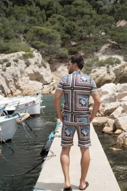 Ensemble chemise short baroque