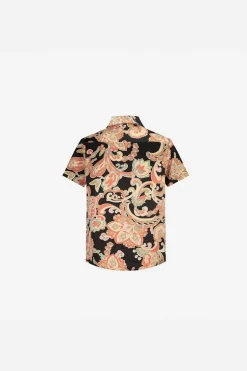 Ensemble chemise short fleuri à motifs baroque