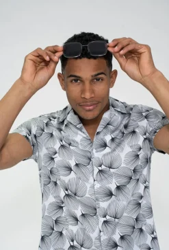 Ensemble chemise short fleuri à motifs floral