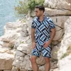 Ensemble chemise short graphique