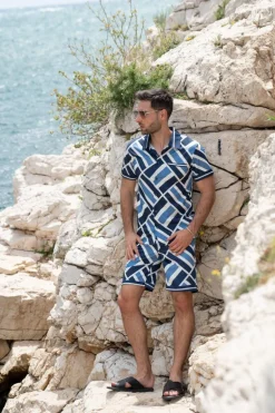 Ensemble chemise short graphique