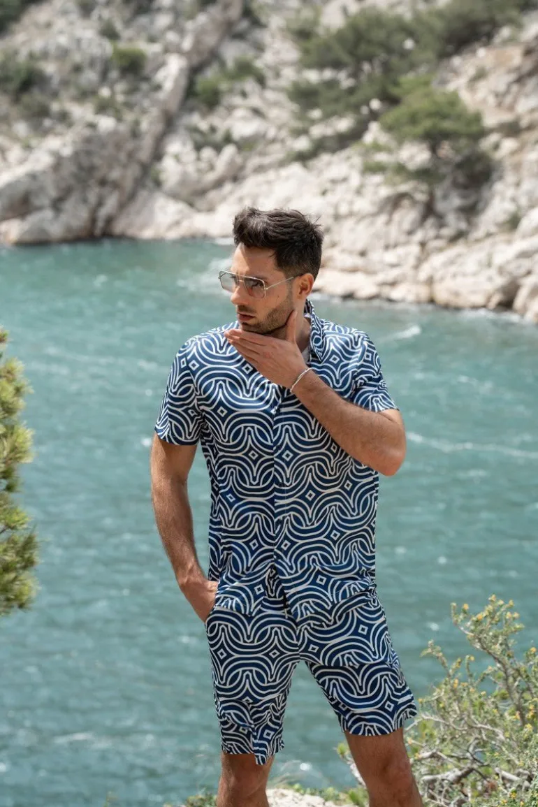 Ensemble chemise short graphique