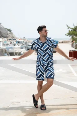 Ensemble chemise short graphique