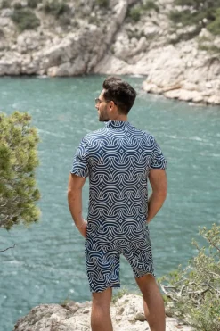 Ensemble chemise short graphique