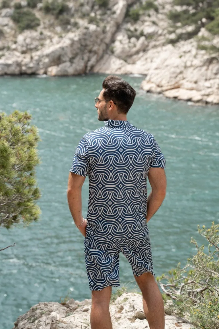 Ensemble chemise short graphique