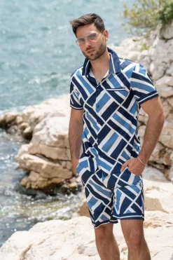 Ensemble chemise short graphique