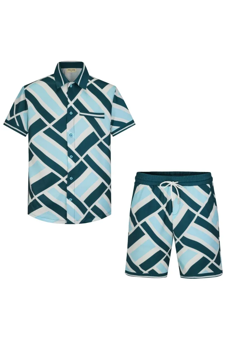 Ensemble chemise short graphique