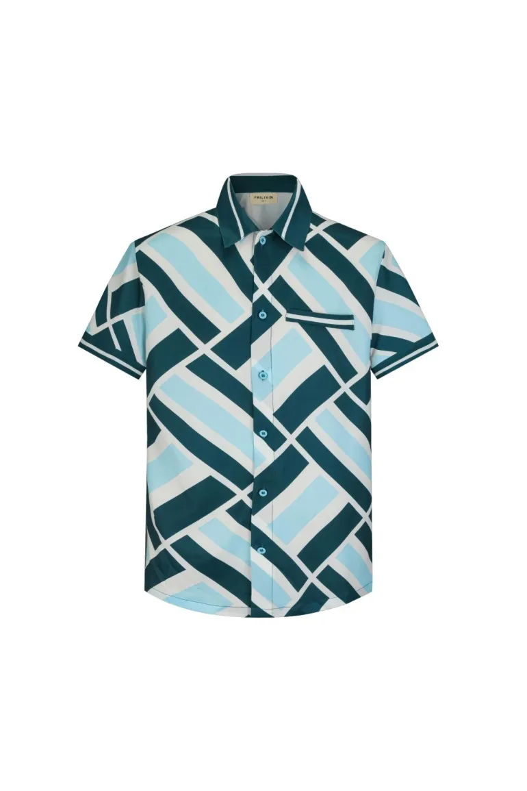 Ensemble chemise short graphique