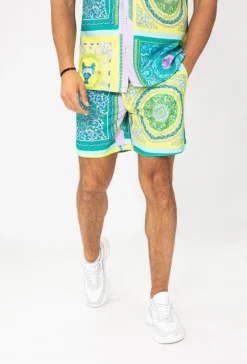 Ensemble chemise short motif baroque