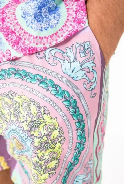 Ensemble chemise short motif baroque